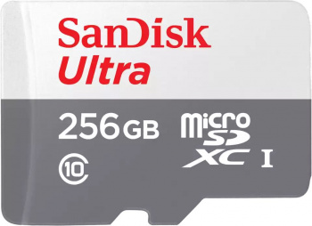 MicroSDXC  256GB  SanDisk Class 10 Ultra UHS-I U1 (100 Mb/s) без адаптера