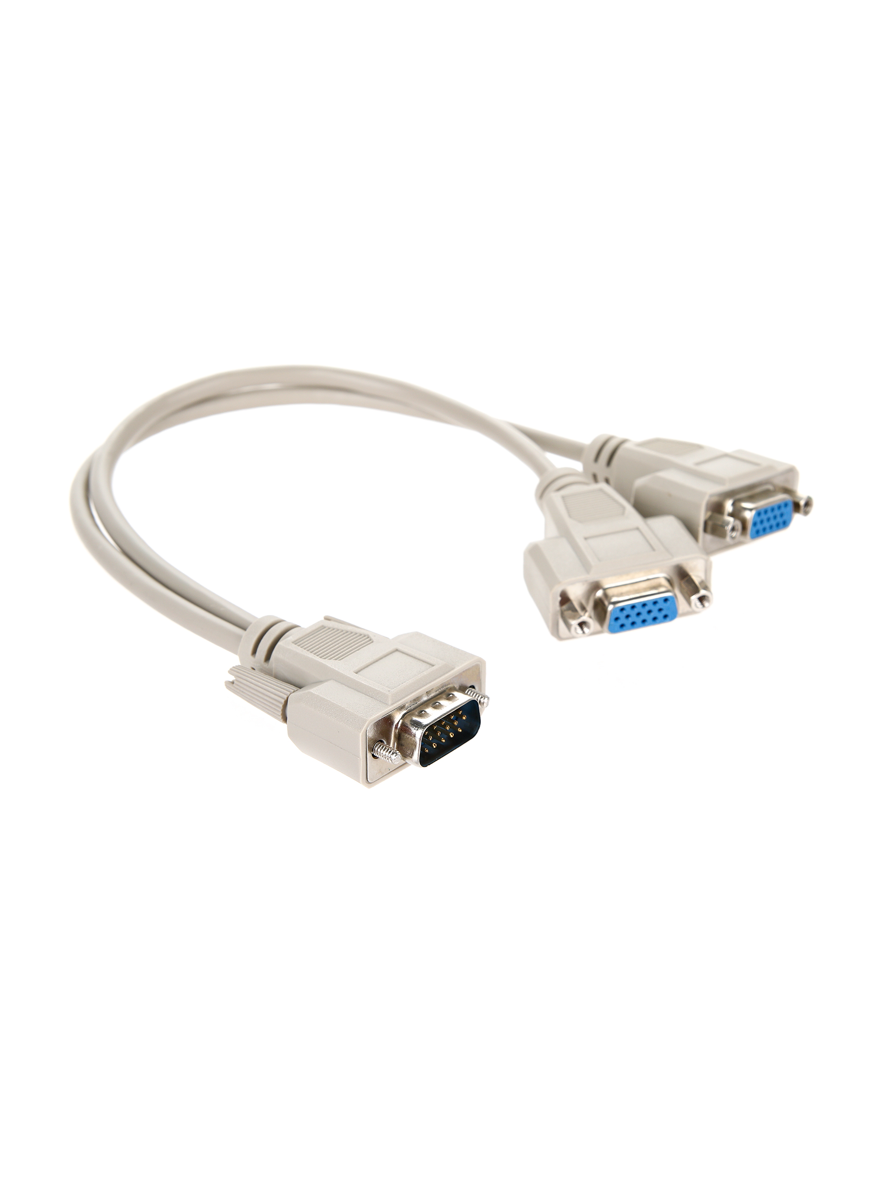 Кабель-разветвитель VGA 1=>2 (1x15M/2 x15F), {VGA Spliter Cable 0.3m}, VCOM <VVG6530> (1/100)