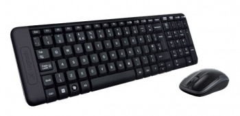 Комплект беспроводной Клавиатура + Мышь LOGITECH MK220, черная