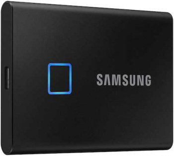 Внешний SSD  Samsung  2 TB  T7 Touch, чёрный, 1.8", USB Type-C, USB 3.1