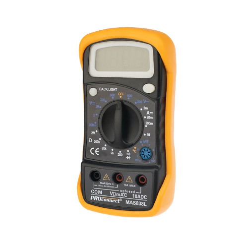 Мультиметр портативный MAS838L (DT858L) PROconnect (1/40)