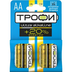 Элемент питания Трофи LR6-4BL ENERGY MAX  Alkaline (40/640/20480)