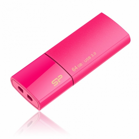 USB 3.0  64GB  Silicon Power  Blaze B05  розовый