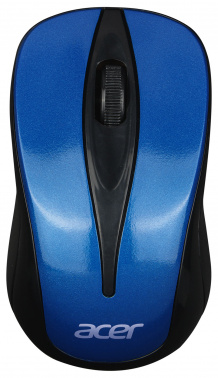 Мышь Acer OMR132 синий/черный оптическая (1000dpi) беспроводная USB для ноутбука (3but)