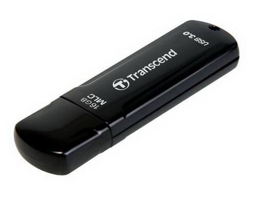 USB 3.0  16GB  Transcend  JetFlash 750  чёрный