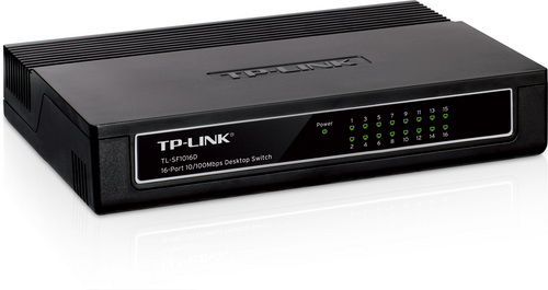 Коммутатор TP-LINK TL-SF1016D, 16 портов, 16 10/100M RJ45 ports (1/20)
