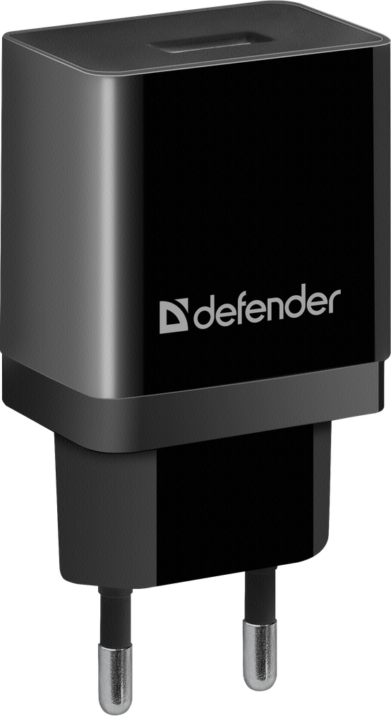 Адаптер сетевой DEFENDER EPA-10, черный, 1xUSB, 5V/2.1А, пакет (1/50/200)