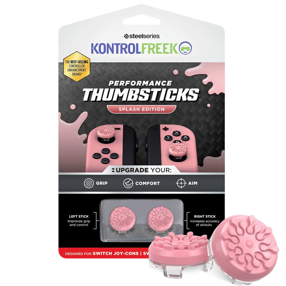 Насадка Nintendo Switch KontrolFreek Splash Edition Pastel Pink |8