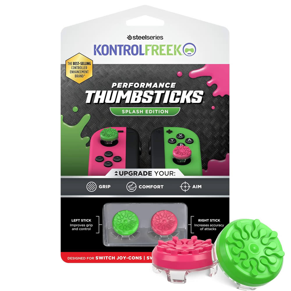 Насадка Nintendo Switch KontrolFreek Splash Edition Green/Pink |10