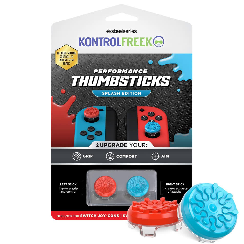 Насадка Nintendo Switch KontrolFreek Splash Edition Red/Blue |11
