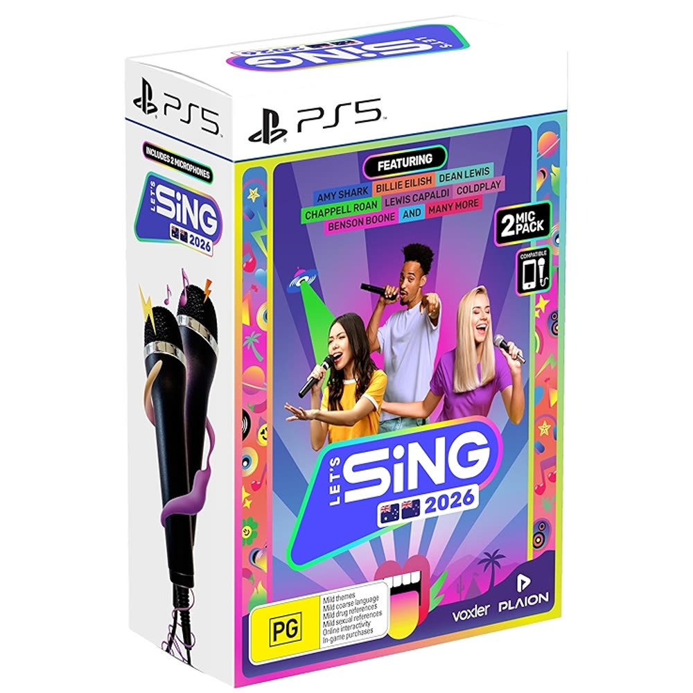 Let's Sing 2026 - Double Mic Bundle [PS5, английская версия]