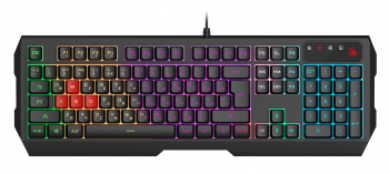 Клавиатура проводная игровая A4TECH Bloody B140N черный USB Multimedia LED (подставка для запястий)