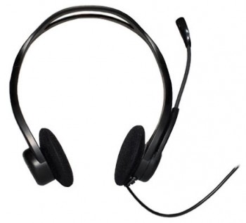 Гарнитура Logitech 960 2.4м накладные оголовье, черный (1/40)